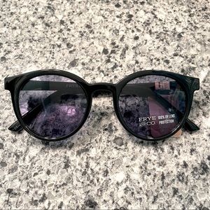 Frye & Co. Black Round Sunglasses